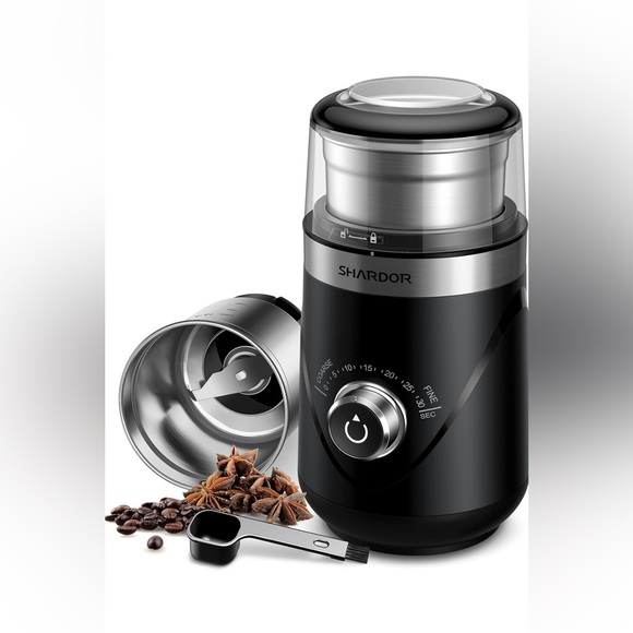 SHARDOR Adjustable‎ Coffee Bean Grinder Electric,1Removable Stainless Steel Bowl - Picture 1 of 10